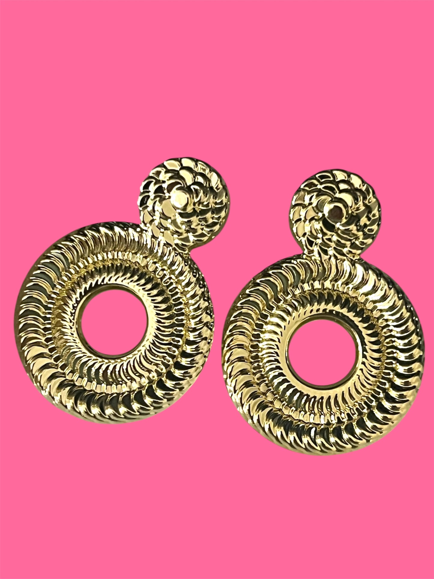 14K Gold Plated Statement Studs