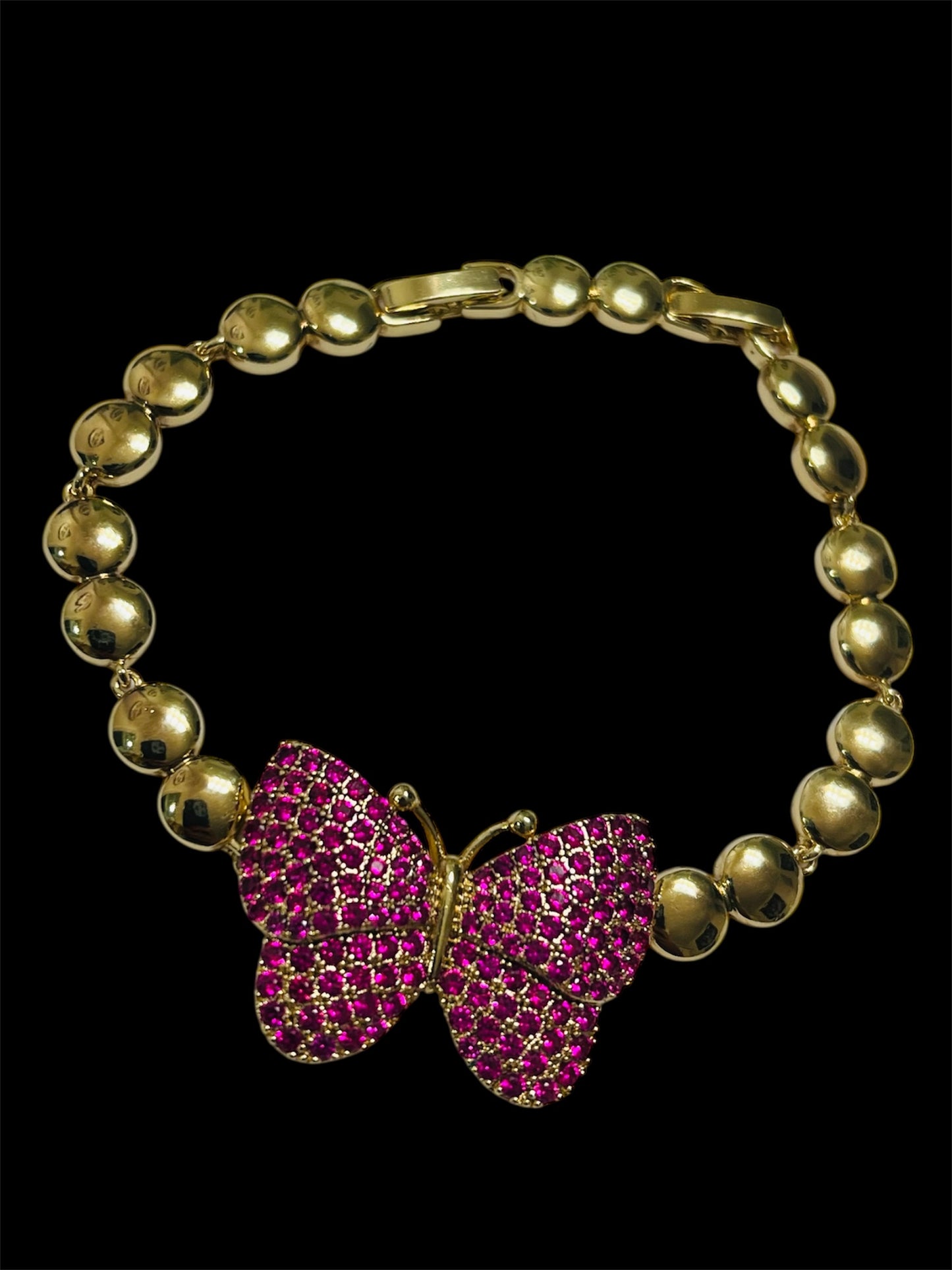 14K Gold Plated Butterfly Bracelet