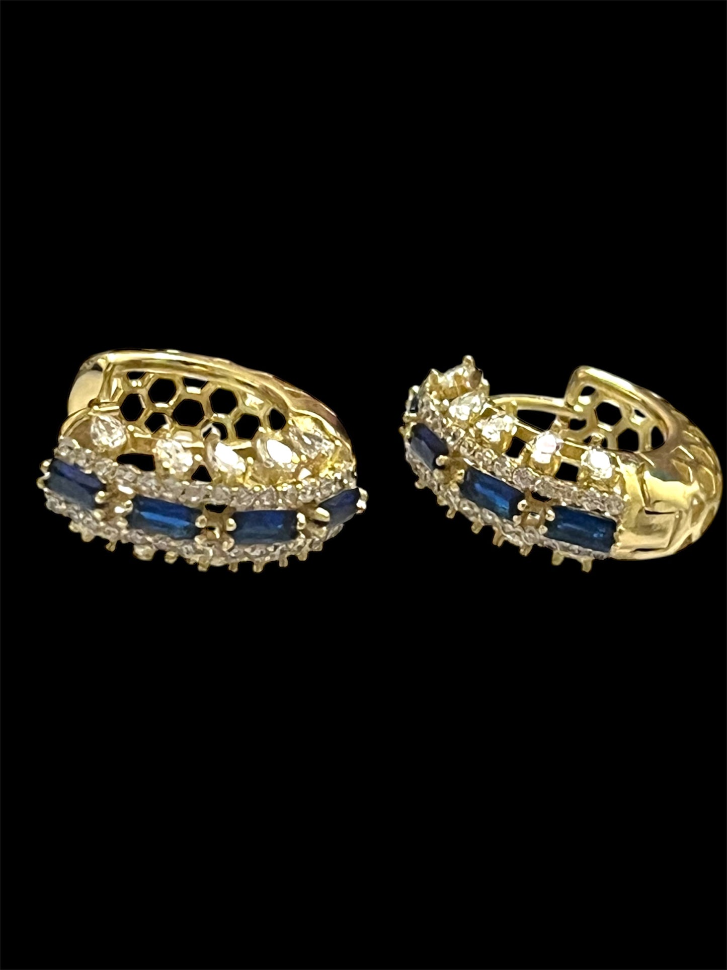 14K Gold Plated Chunky Hoops
