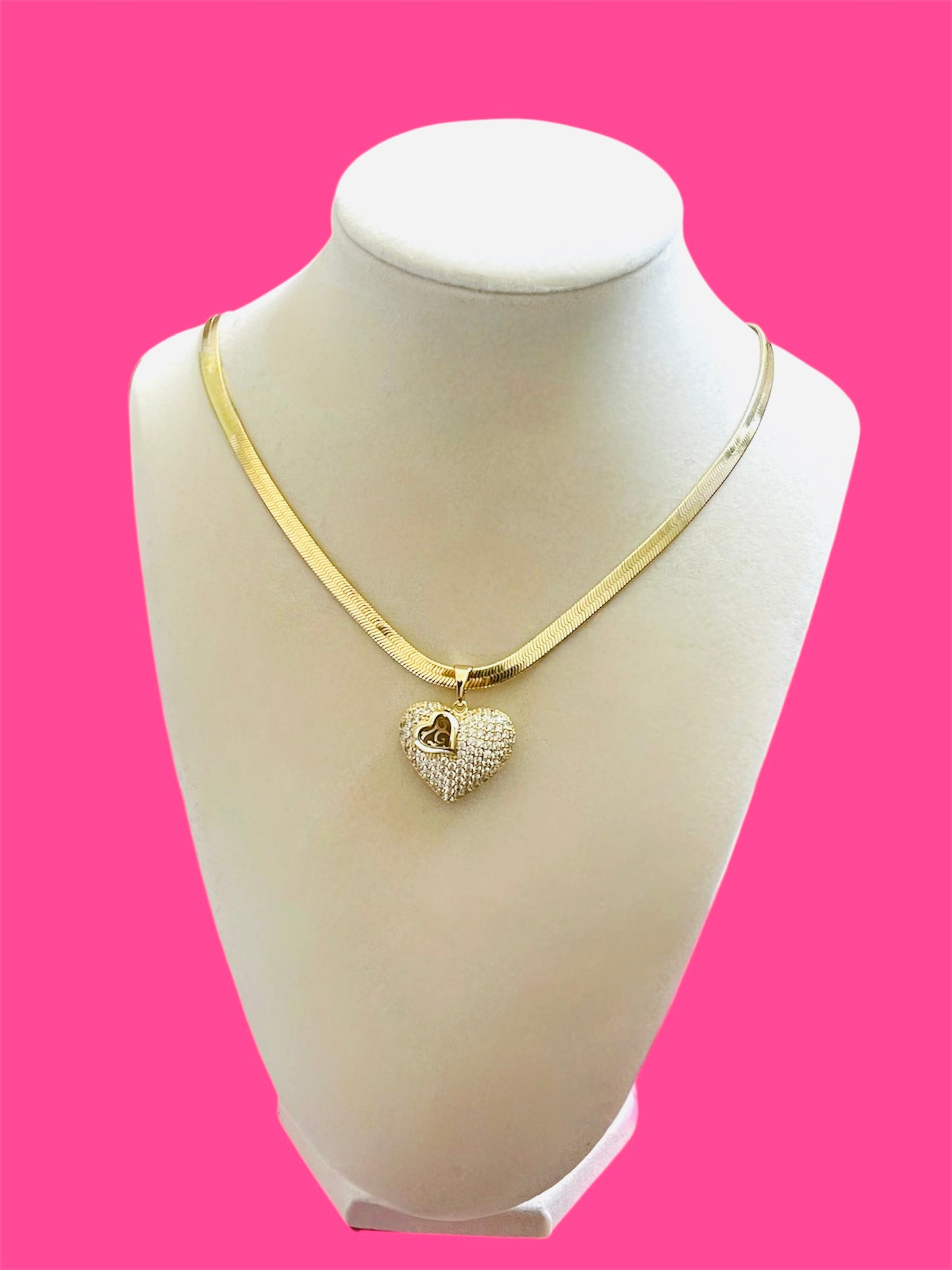 14K Gold Plated Heart Necklace
