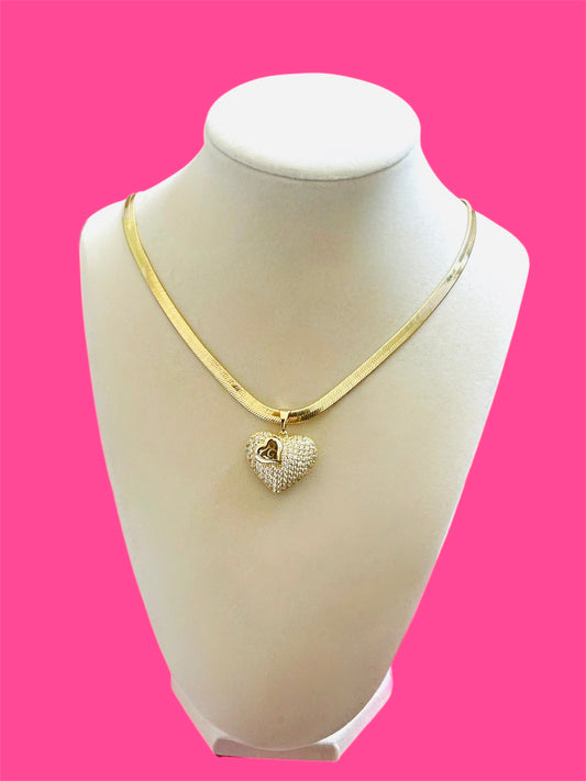 14K Gold Plated Heart Necklace