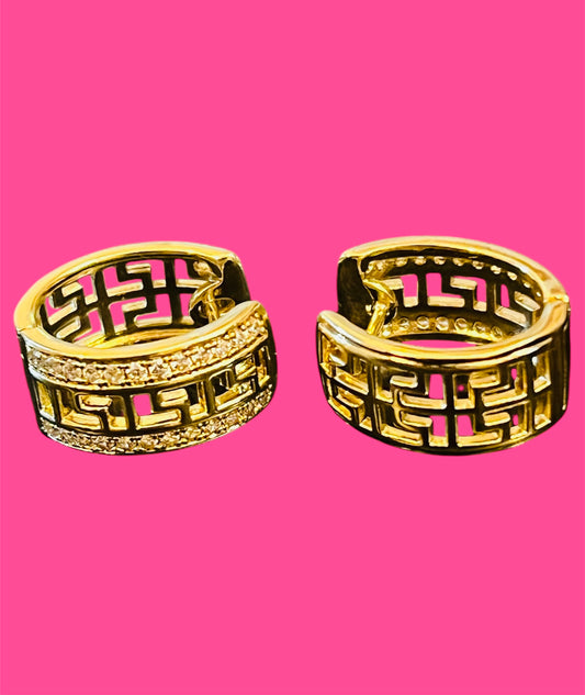 14K Gold Plated Inspired Hoops