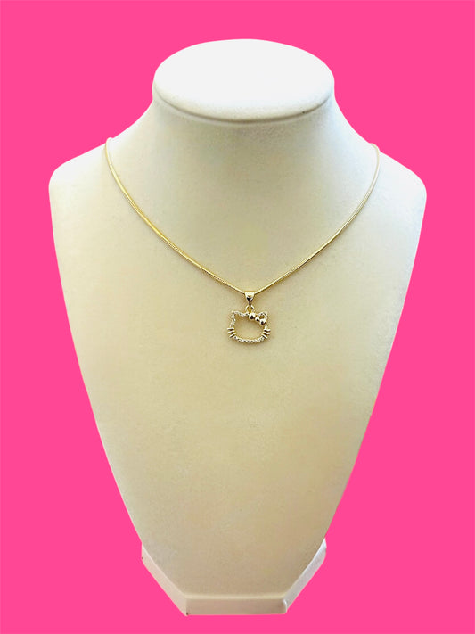14K Gold Plated Hello Kitty Necklace