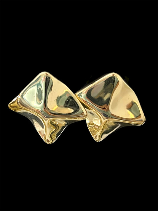14K Gold Plated Statement Studs