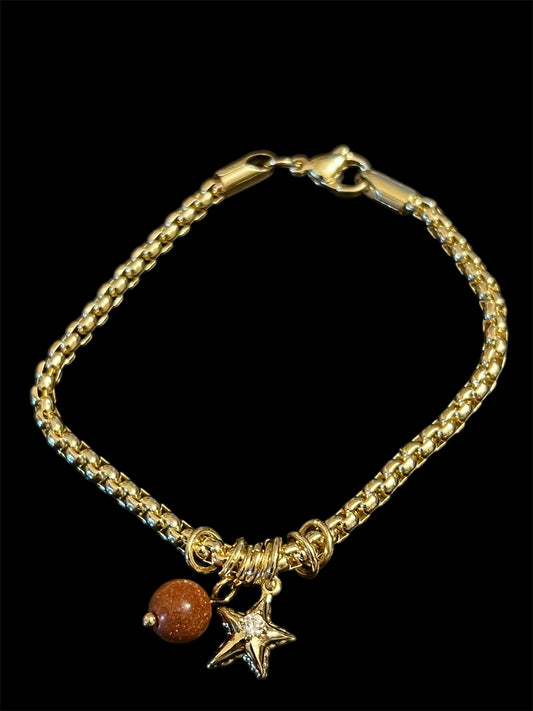 Starfish Natural Stone Bracelet