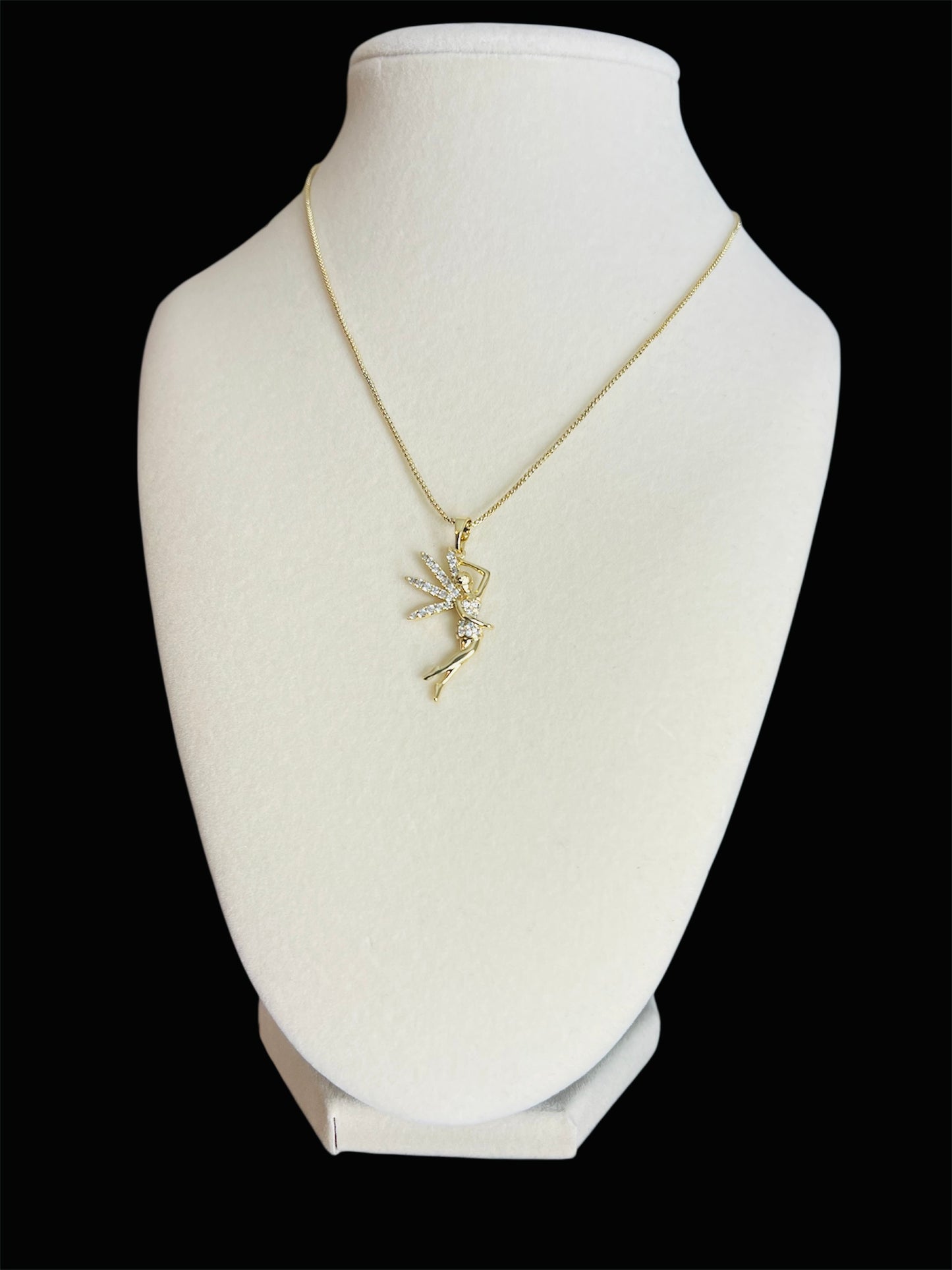 14K Gold Plated Tinker Bell Necklace