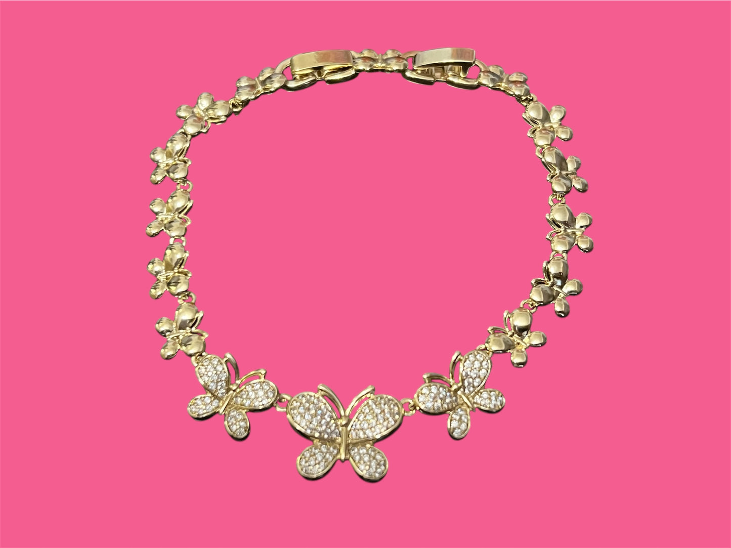 14K Gold Plated Butterfly Bracelet