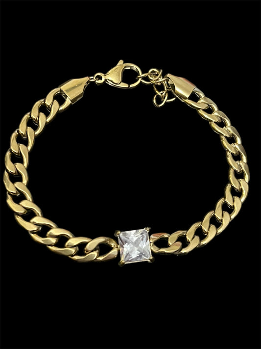 Stainless Steel Cuban Style Bracelet