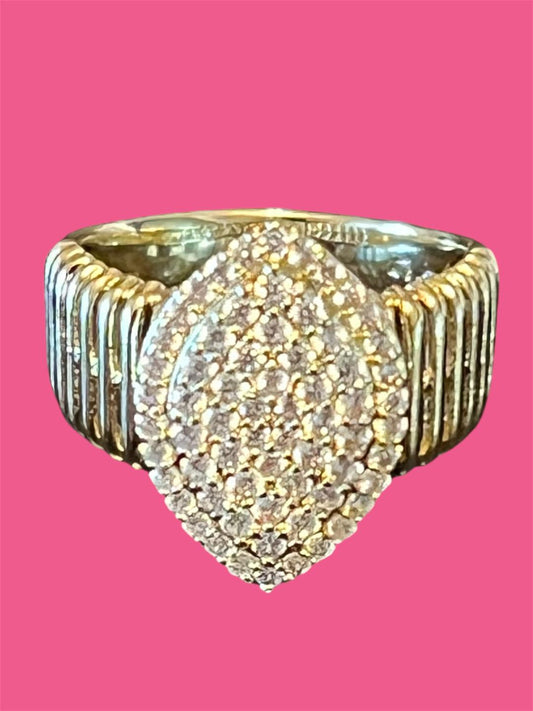 14K Gold Plated Chunky Ring